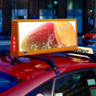 Pantalla LED para techo de coche P6 HD a todo color, alto brillo, IP65 a prueba de agua