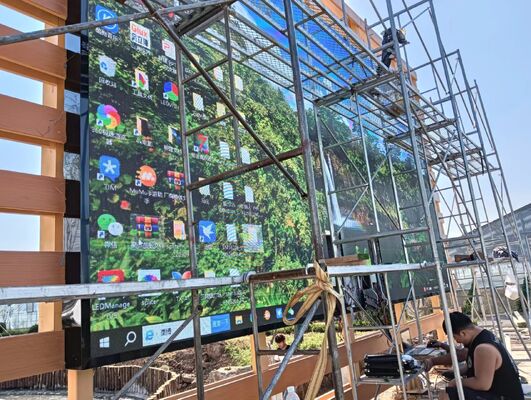 Buen precio Pantalla LED de color completo al aire libre con diseño de gabinete ligero de cierre rápido e instalación sin fisuras para la instalación y el mantenimiento en línea