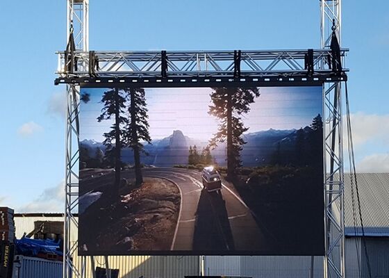 pantalla led a todo color para exteriores, tipo gabinete abierto, impermeable, p6