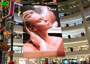 Ángulo de visión amplio a todo color interior de la pantalla LED P3.91 de la publicidad fina estupenda para las alamedas