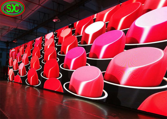 1200cd/M2 Brillo Panel LED curvo, HD Alquiler P2.9 P3.91 P4.81 pantalla LED escenario de fondo