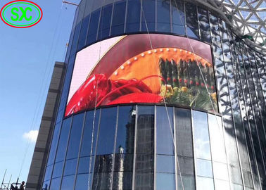 6500cd Brillo Publicidad al aire libre Pantalla LED Pared de vídeo curva P10 pantalla LED publicidad al aire libre