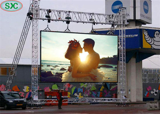 Buen precio p6 alquiler al aire libre grande de la exhibición de pantallas de vídeo de la alta definición a todo color LED en línea