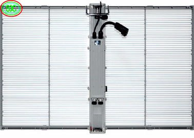 China Interior P3.9-7.8 Pantalla LED transparente a todo color con pantalla SMD curvada