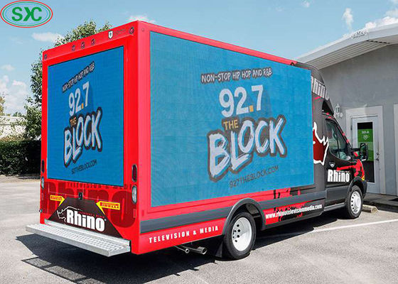 Pantalla LED móvil para camión exterior P5, paso de píxel de 5 mm, IP65