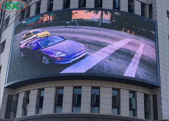 Buen precio La publicidad a todo color al aire libre fijada P6 de la pantalla LED curvó el brillo 6000cd/m2 en línea