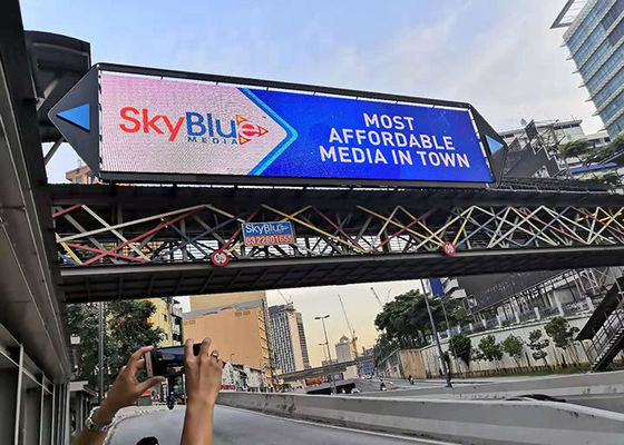 Buen precio P8 HD pantalla de publicidad exterior pantalla LED 32 * 16 resolución en línea