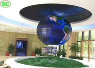 esfera flexible de 360 grados que hace publicidad de la bola llevada digital de las pantallas de visualización