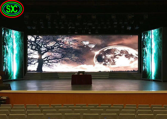 Indoor P3.91LED Escenario pantalla de cortina Fondo Publicidad Alquiler HD Sin arrastre pantalla LED a todo color