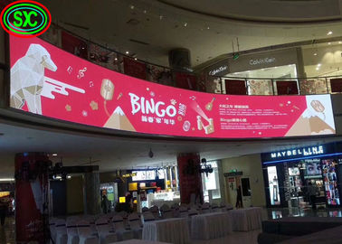 Full Color Led Indoor Curved Screen Publicidad Curved Video Wall Flexible