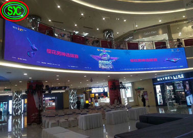 Full Color Led Indoor Curved Screen Publicidad Curved Video Wall Flexible