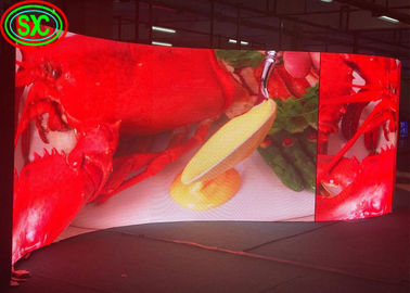 SMD pantalla LED de publicidad curvada de 3,91 mm de anchura de píxeles 25 Wattled pantalla de publicidad comercial