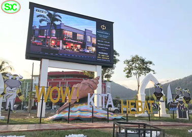 P4 Publicidad al aire libre pantalla de cartel LED a todo color carcasa de hierro/acero