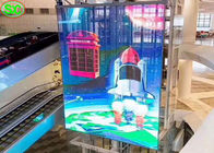 La pantalla de visualización llevada publicidad colgante del vidrio P8.9 para las alamedas, la pantalla llevada de cristal fijó la instalación con el control de Novastar