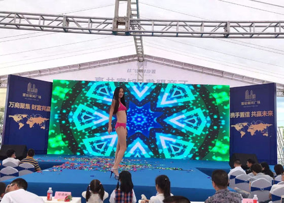 Buen precio la publicidad fijada 6m m de la muestra de publicidad de la instalación ledscreen el panel llevado prenda impermeable al aire libre de la pantalla de visualización de p5 p6 p8 p10 en línea