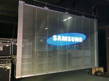 Pantalla LED transparente de alto brillo cartelera con chip Epistar 3 años de garantía