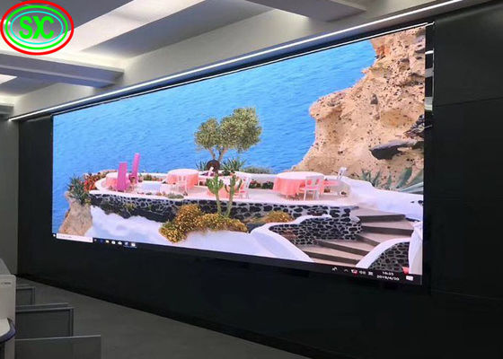Pared de video LED interior de instalación fija 4 P5 P6 con amplio ángulo de visión sin efecto fantasma, pantalla LED a todo color para interiores