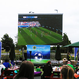 Pantalla de pantalla LED exterior de color completo P10 SMD del perímetro del estadio de fútbol