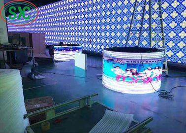 IP65 pantalla LED de alquiler exterior a todo color, pantalla de vídeo transparente de 6 mm de paso de píxeles