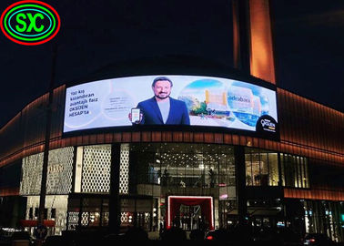 Pantalla LED exterior curvada de publicidad, panel LED P6, pantalla LED a todo color de 20W en interiores