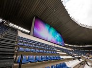 Diviértase haciendo publicidad del tablero al aire libre 60Hz de la pantalla LED del estadio P8 con el sistema que mide el tiempo