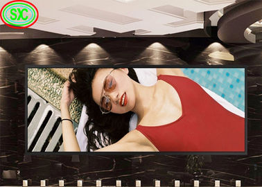 Tabla de visualización LED de escenario flexible en interiores P3 de publicidad curva / recta personalizada
