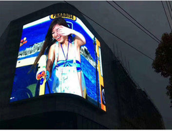 Grupo de películas blandas publicidad LED flexible pantalla a todo color 4mm Pixel gabinete de acero curvado