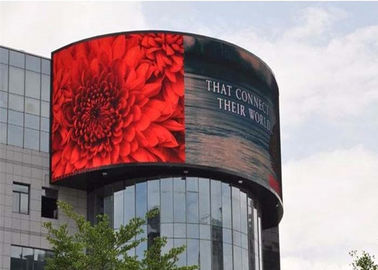 Grupo de películas blandas publicidad LED flexible pantalla a todo color 4mm Pixel gabinete de acero curvado