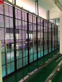 P3.91-7.82 Pantalla LED transparente a todo color para paredes de cortinas de vidrio