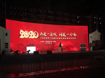 Pantalla LED de alquiler de P6 de alta definición, 8000 CD / metro cuadrado de pantalla de publicidad digital.