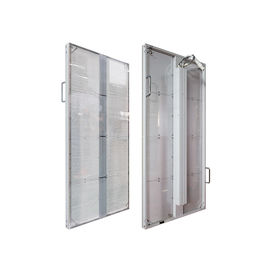 Peso ligero Transparente Led Video Pared malla cartelera de vidrio pantalla impermeable transparente led pared de video