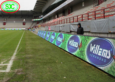 Grandes lugares Gran ángulo de la pantalla del estadio LED pantalla P10 IP65 Inodoro HD caja de hierro