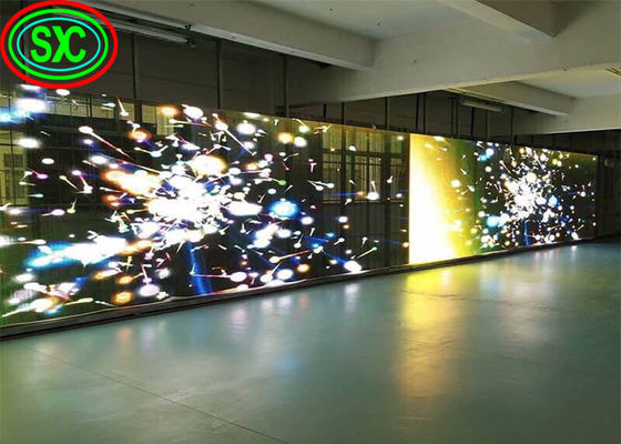Full Color HD Flexible 4000 cd/m2 Panel LED transparente pantalla LED transparente