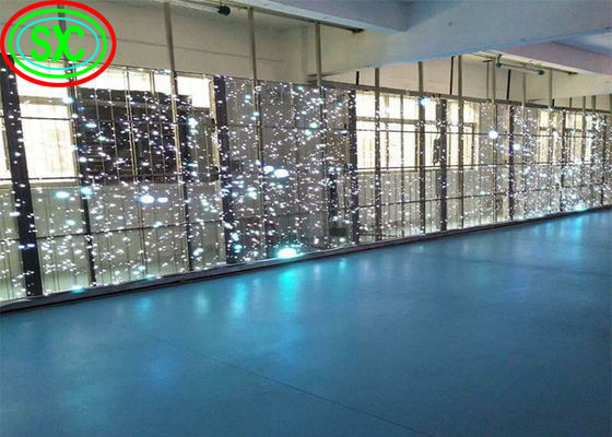 Buen precio Panel de publicidad Epistar Chip Transparente LED Cortina pantalla transparente pantalla LED transparente pantalla de vidrio LED en línea