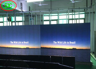 Ángulo de visión amplio Alquiler P1.923 1R1G1B Pantalla LED de color completo en interiores adecuada para centros comerciales y plazas