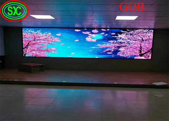 Pantalla LED fija de video wall con tecnología GOB COB LED con certificados CE ROHS FCC CB pantalla LED fija