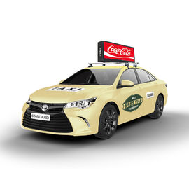 Display LED de doble cara P5 de publicidad de techo de automóvil, cartel de taxi, pantalla LED superior