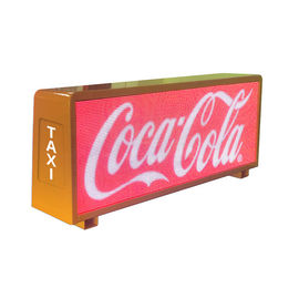 Exterior P5 Full Color LED Display Techo de automóvil Signos publicitarios Double Side Taxi Top
