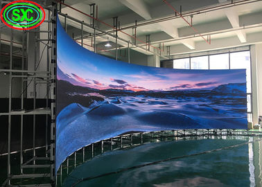 Revestimiento de aluminio fundido fácil de instalar Resolución del módulo SMD P4 Indoor HD Display LED a todo color