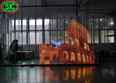 Pantalla de alquiler al aire libre impermeable Video IP65 HD P3.91 Pantalla LED transparente