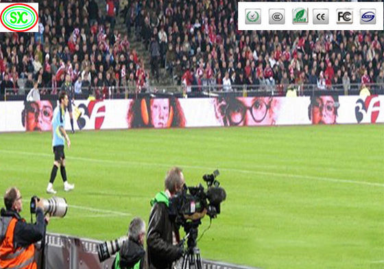 Armo de aluminio de fundición por inyección exterior pantalla de pantalla LED IP65 a todo color Perímetro del estadio de fútbol