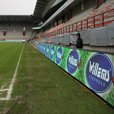 Buen precio La pantalla LED impermeable del perímetro del estadio P8 de las carteleras del LED para el perímetro de alquiler del estadio de fútbol llevó la pantalla de visualización en línea
