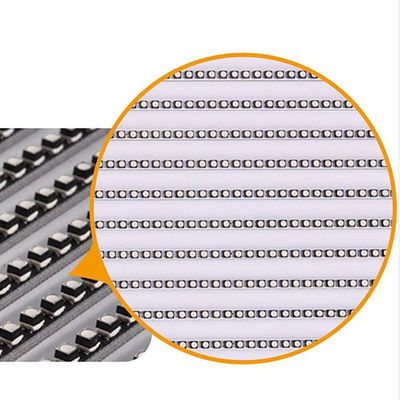 Pantalla LED transparente a todo color P3.91-7.82mm interior 1500nits pared de video SMD