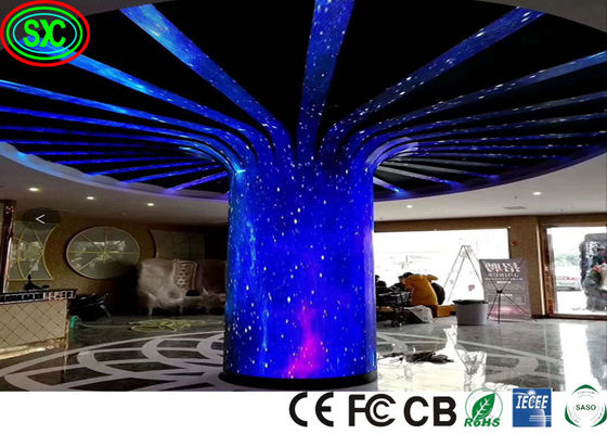 Pantalla LED Full Color HD de interior con alta tasa de actualización, adecuada para el vestíbulo del hotel, concierto