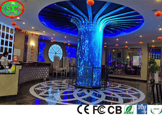 Pantalla LED Full Color HD de interior con alta tasa de actualización, adecuada para el vestíbulo del hotel, concierto