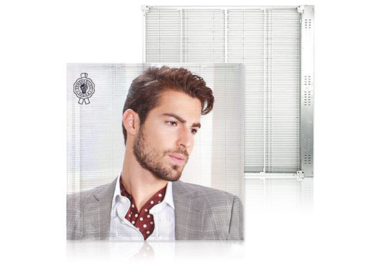 Pantalla LED transparente con chip de obleas, pantalla LED transparente en interiores
