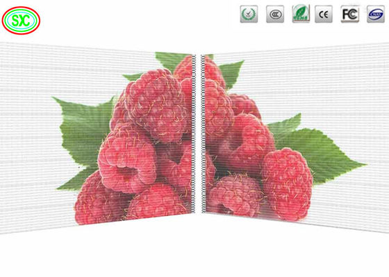 Pantalla de LED transparente de alto brillo de color completo de publicidad SMD2121