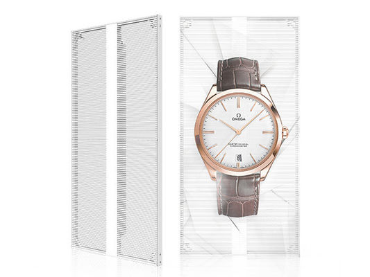 Pantalla LED transparente de alto brillo cartelera con chip Epistar 3 años de garantía