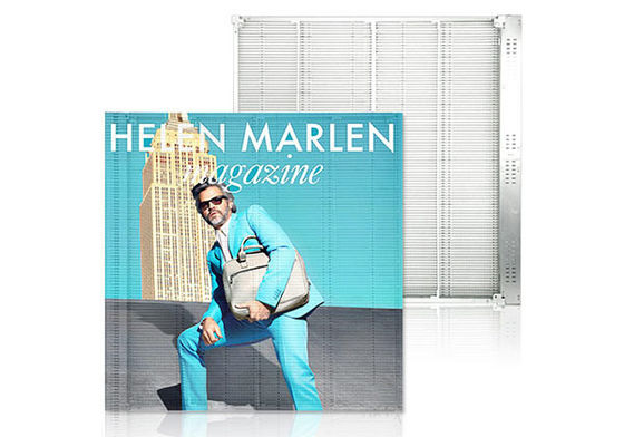 Pantalla LED transparente de alto brillo Cartelera Epistar Chip 3 años de garantía pantalla transparente LED