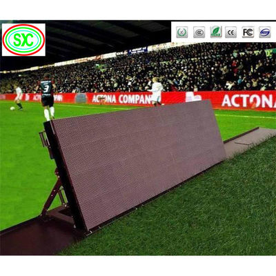 Perímetro LED pantalla P5 P10 con gabinete de aluminio estadio de fútbol LED pantalla exterior para la publicidad